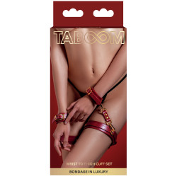 TABOOM Attaches Cuisses-poignets Taboom Rouge